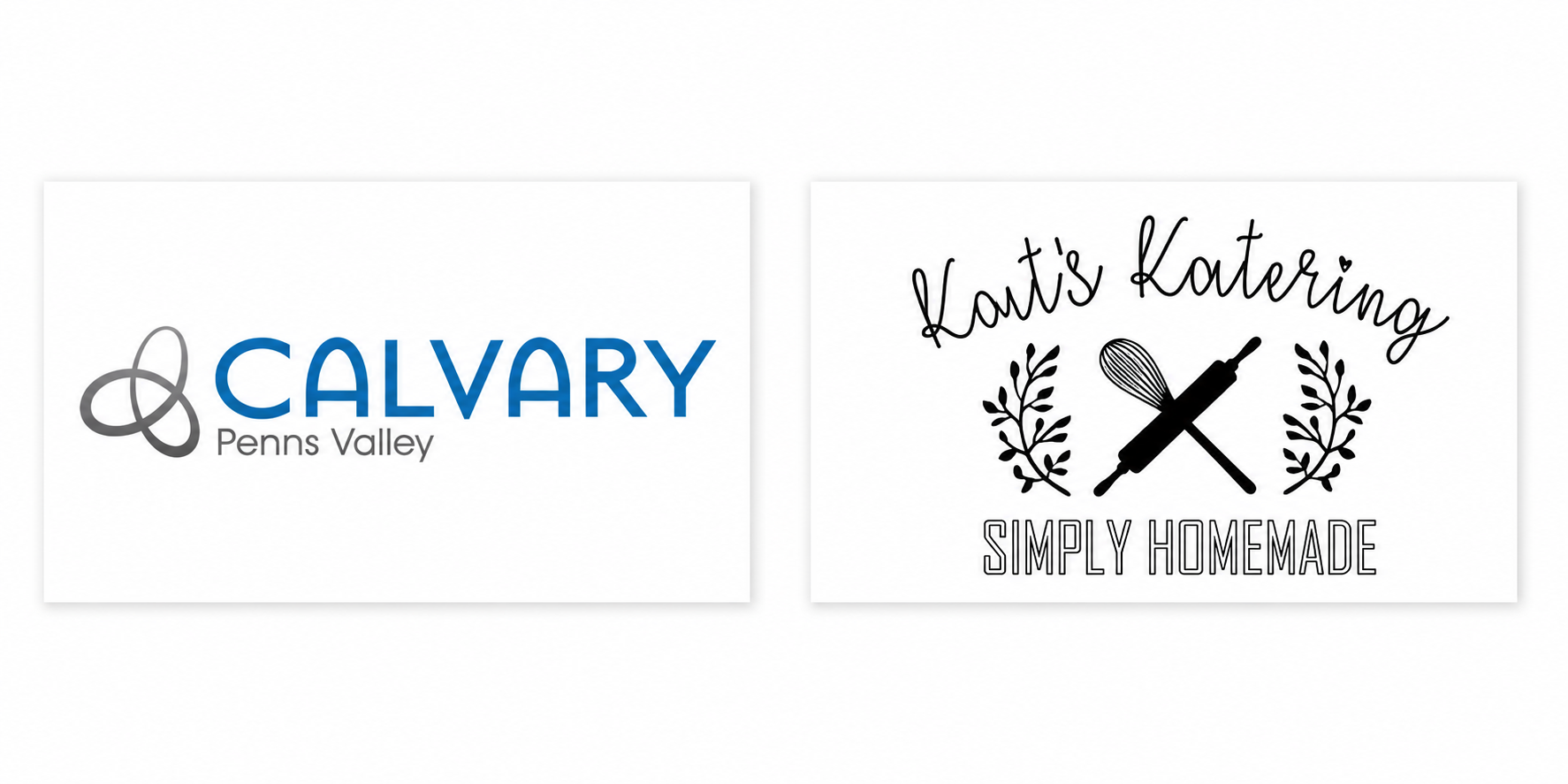 Gold Level Sponsor logos featuring calvary penns valley and kait's katering
